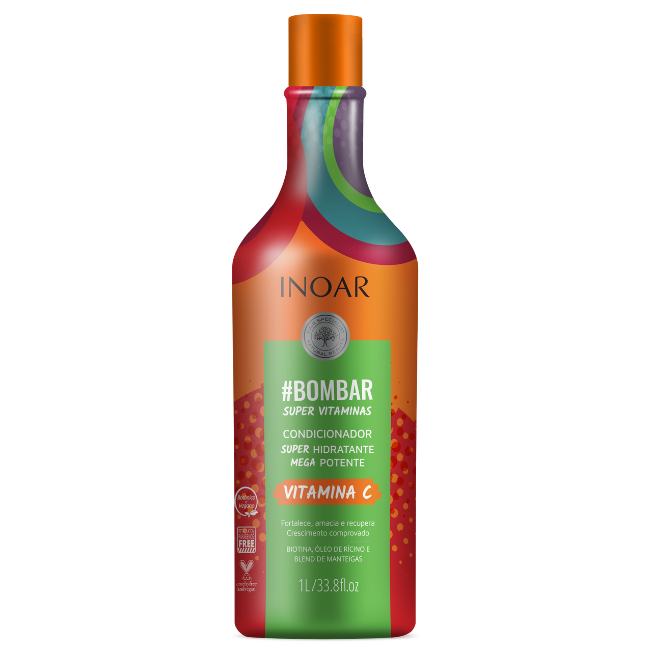 INOAR #Bombar Super Vitamins Conditioner - ar vitamīniem bagātināts kondicionieris 1000 ml