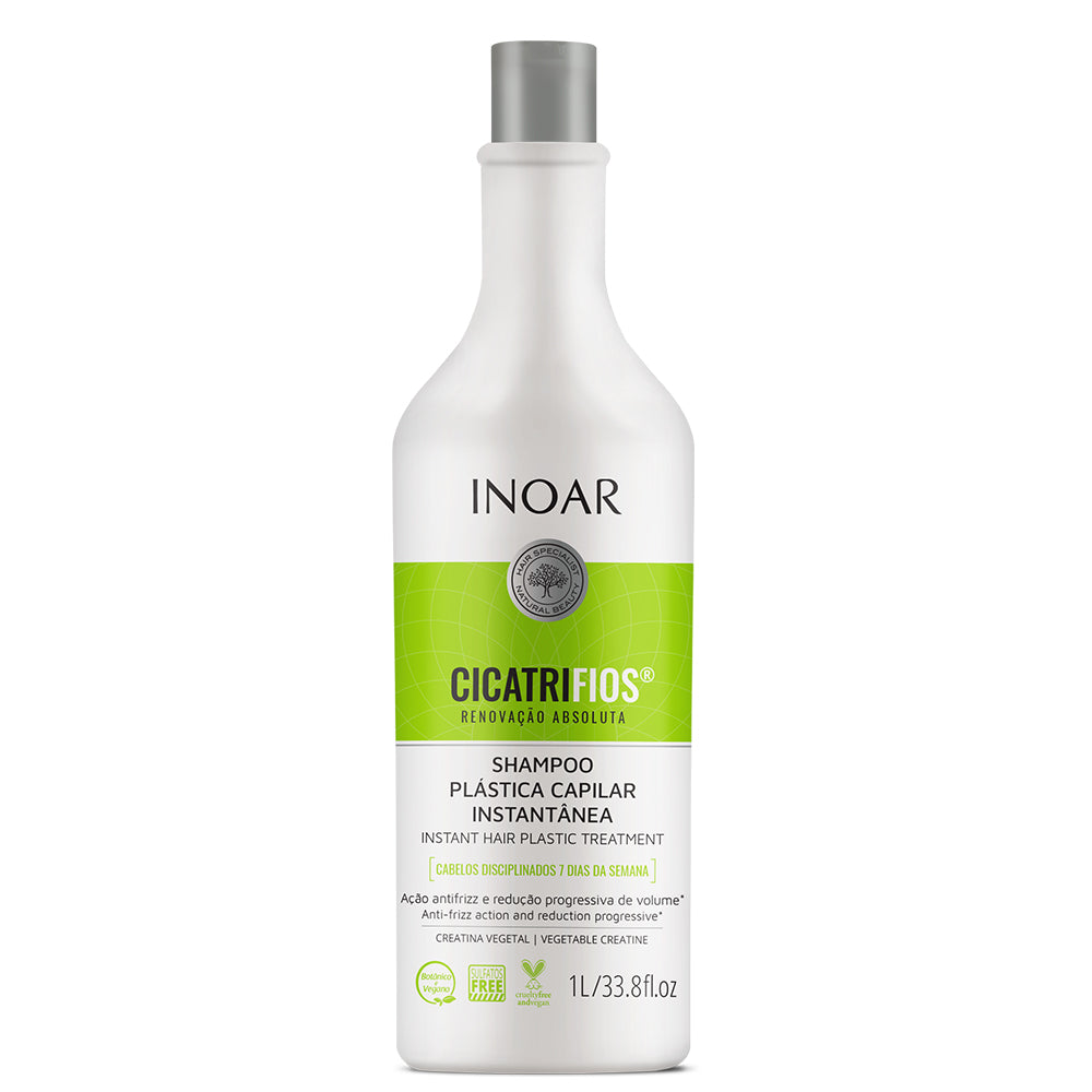 INOAR CicatriFios Shampoo - matu struktūru atjaunojošs šampūns 1000 ml