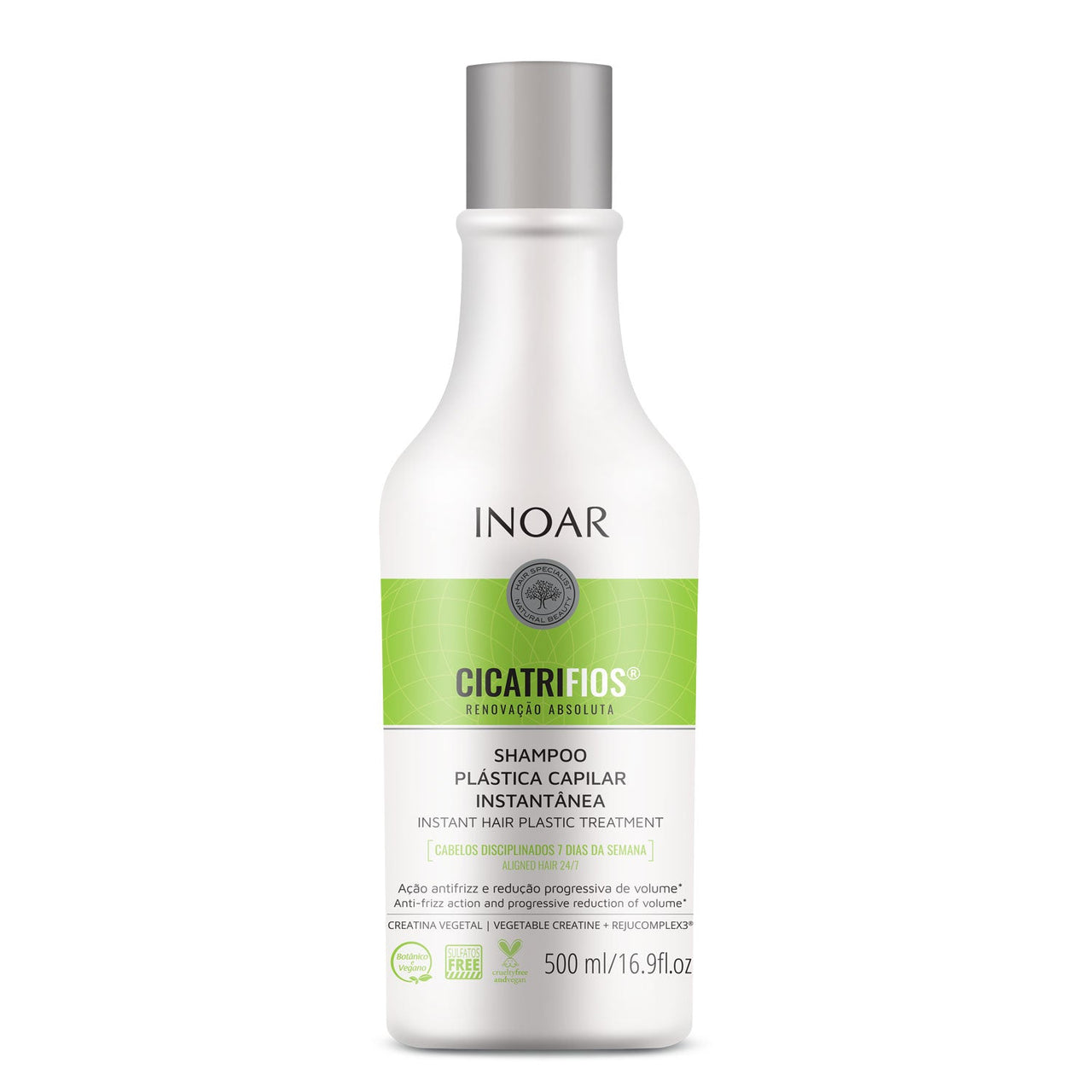 INOAR CicatriFios Shampoo - matu struktūru atjaunojošs šampūns 500 ml