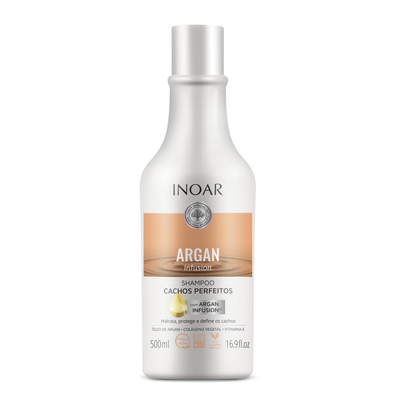 INOAR Argan Infusion Perfect Curls Shampoo - šampūns ideālām cirtām 500 ml