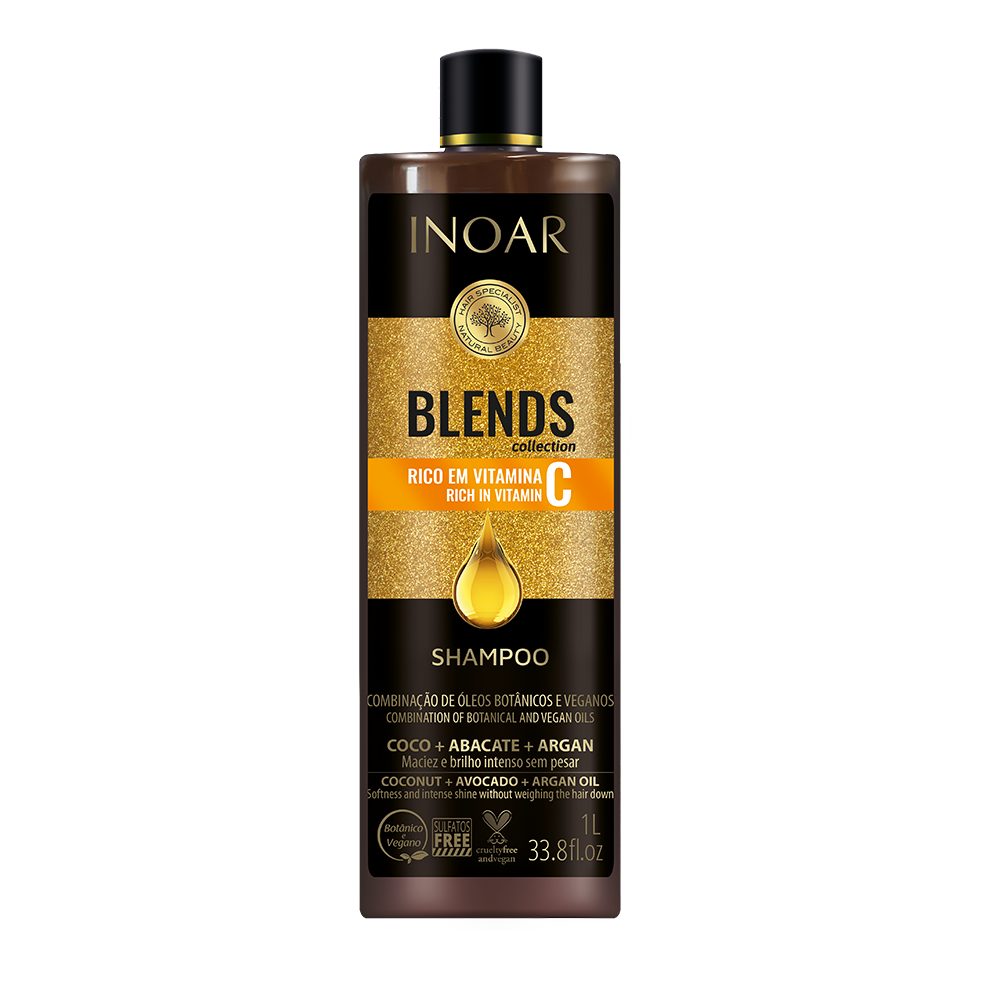 INOAR Blends Shampoo - šampūns ar C vitamīnu 1000 ml