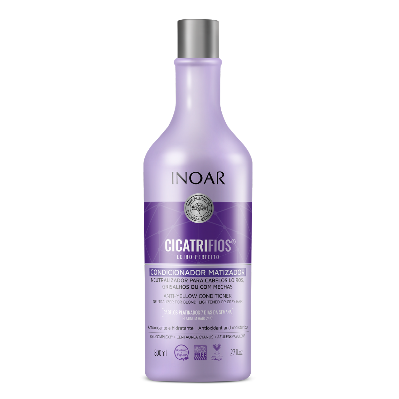 INOAR CicatriFios Perfect Blond Conditioner - kondicionieris blondiem matiem 800 ml