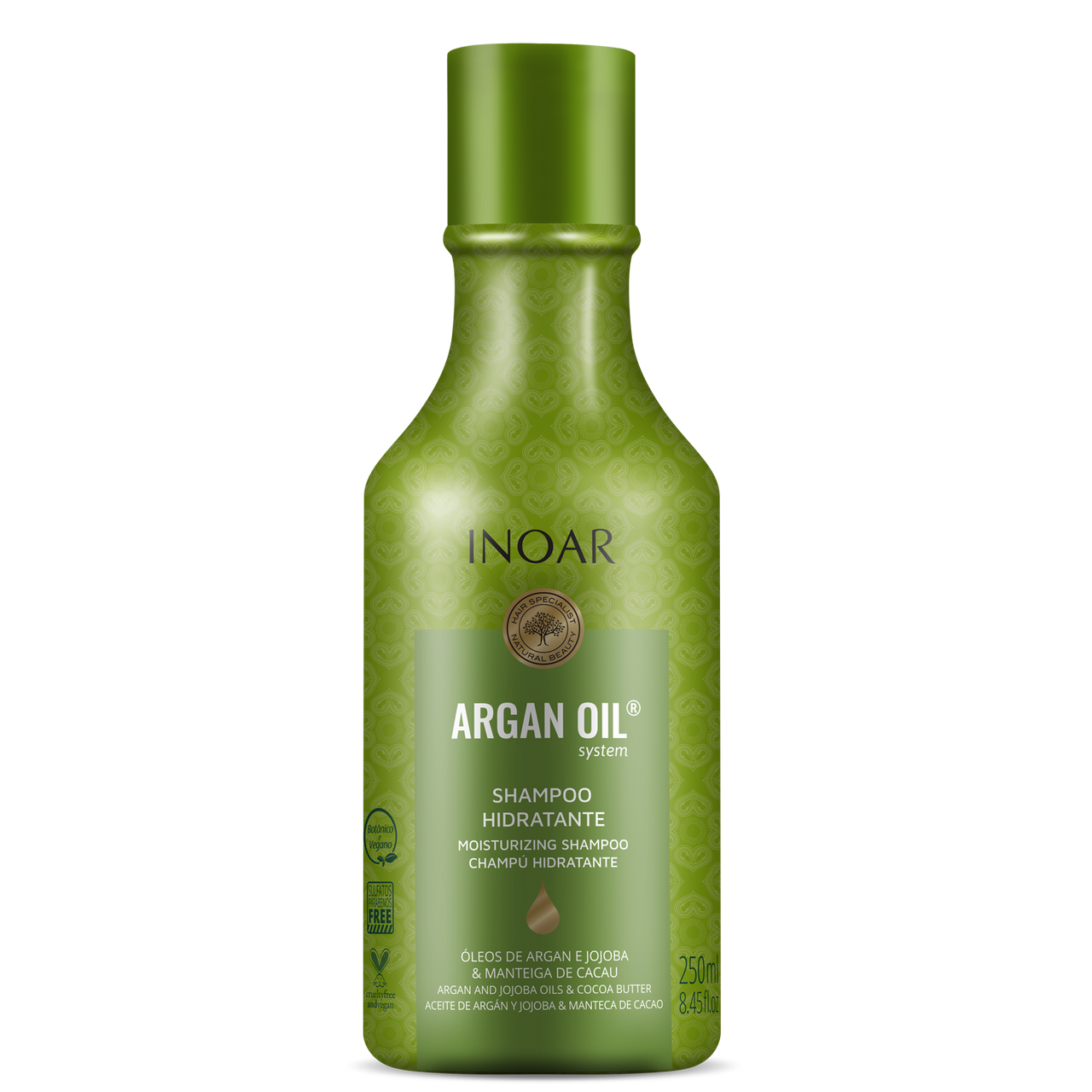 INOAR Argan Oil Shampoo - intensīvi mitrinošs šampūns ar argana eļļu 250 ml