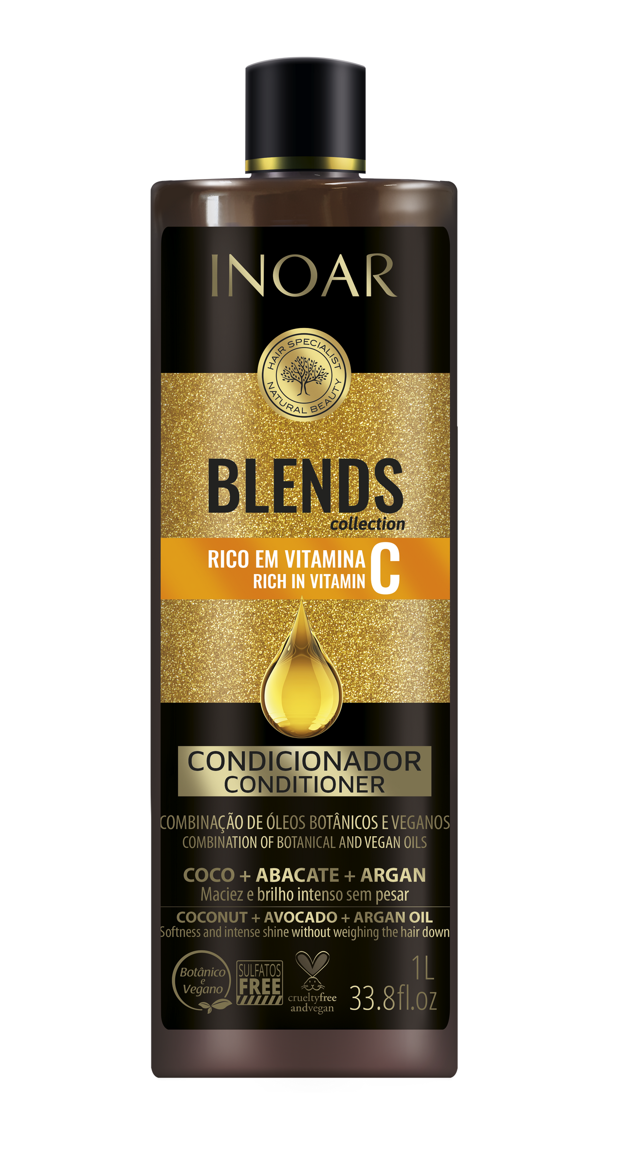 INOAR Blends Conditioner - kondicionieris ar C vitamīnu 1000 ml