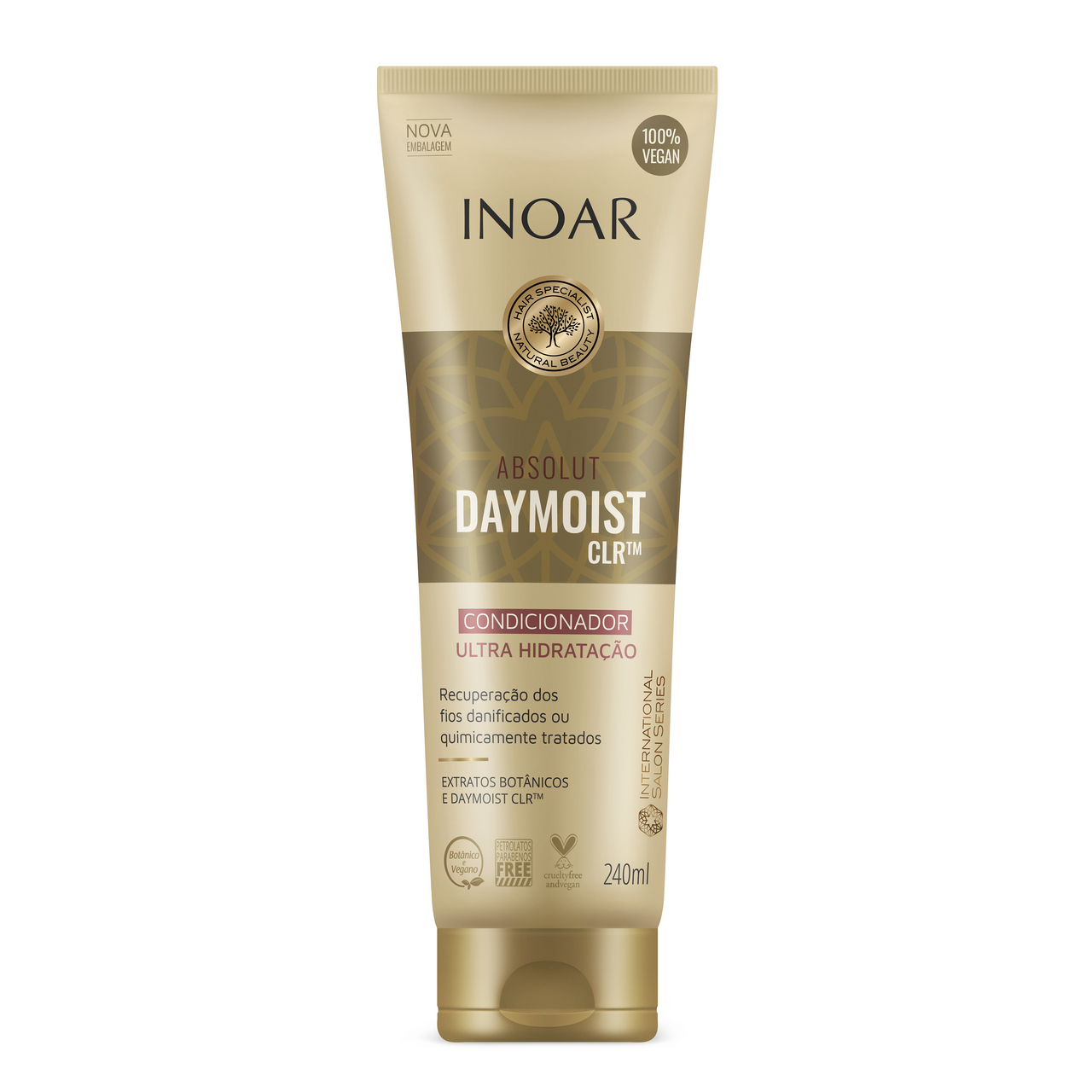 INOAR Absolut Daymoist Conditioner - kondicionieris ķīmiski bojātiem matiem 240 ml