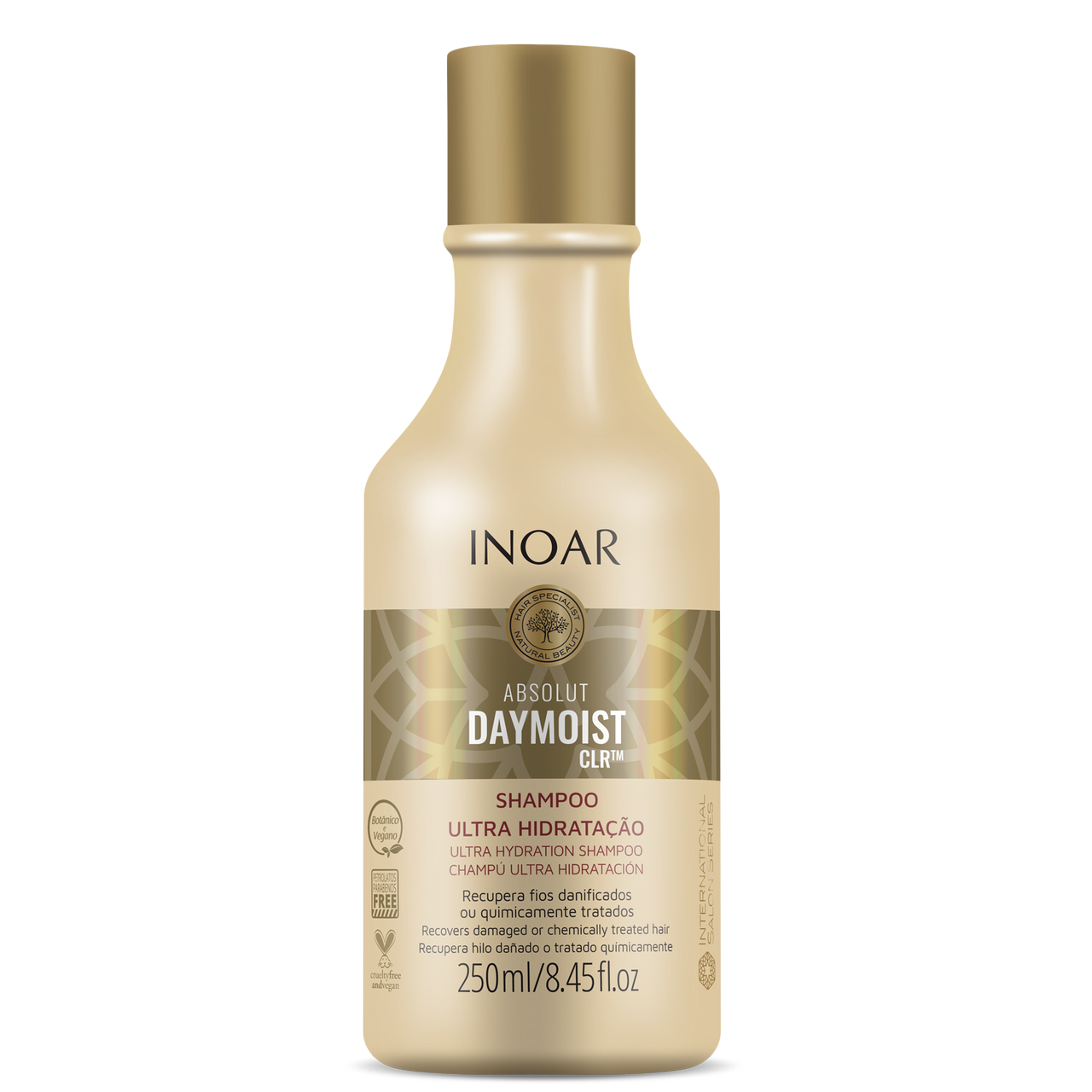 INOAR Absolut Daymoist Shampoo - šampūns ķīmiski bojātiem matiem 250 ml