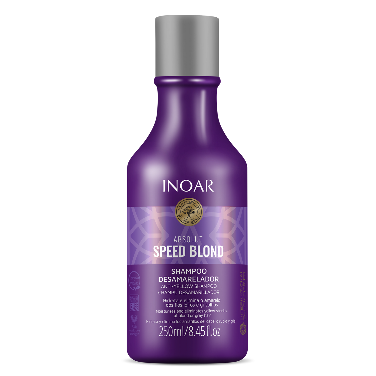 INOAR Absolut Speed Blond Shampoo - šampūns gaišiem matiem 250 ml