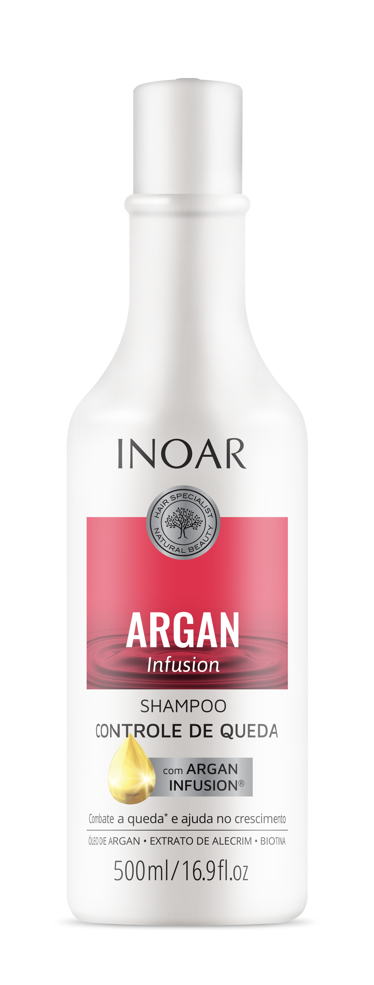 INOAR Argan Infusion Loss Control Shampoo - šampūns pret matu izkrišanu 500 ml