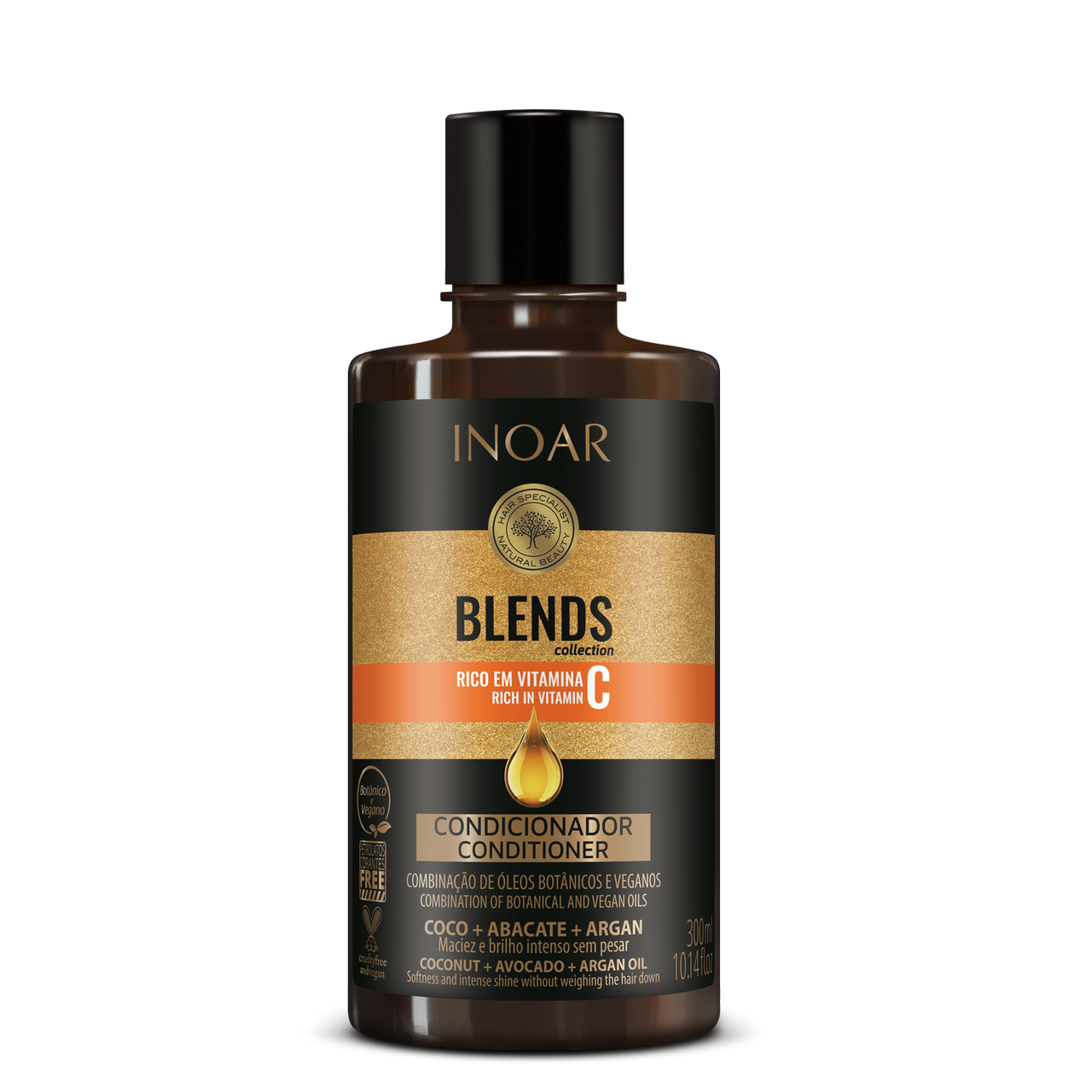INOAR Blends Conditioner - kondicionieris ar C vitamīnu 300 ml