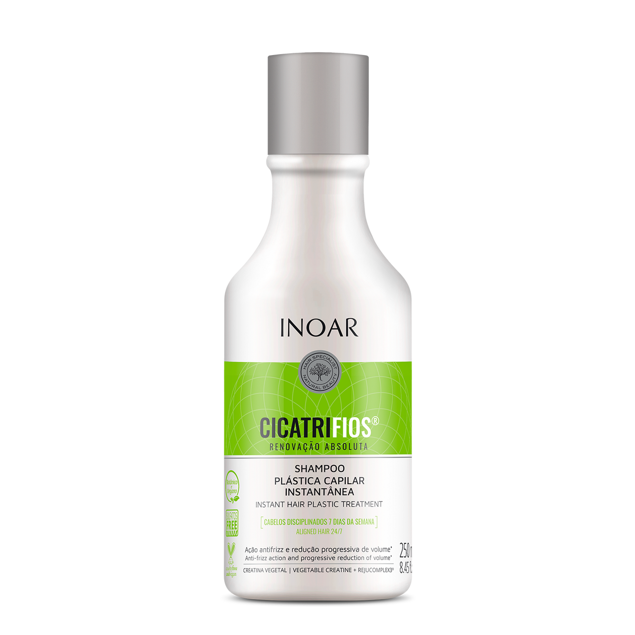 INOAR CicatriFios Shampoo - matu struktūru atjaunojošs šampūns 250 ml